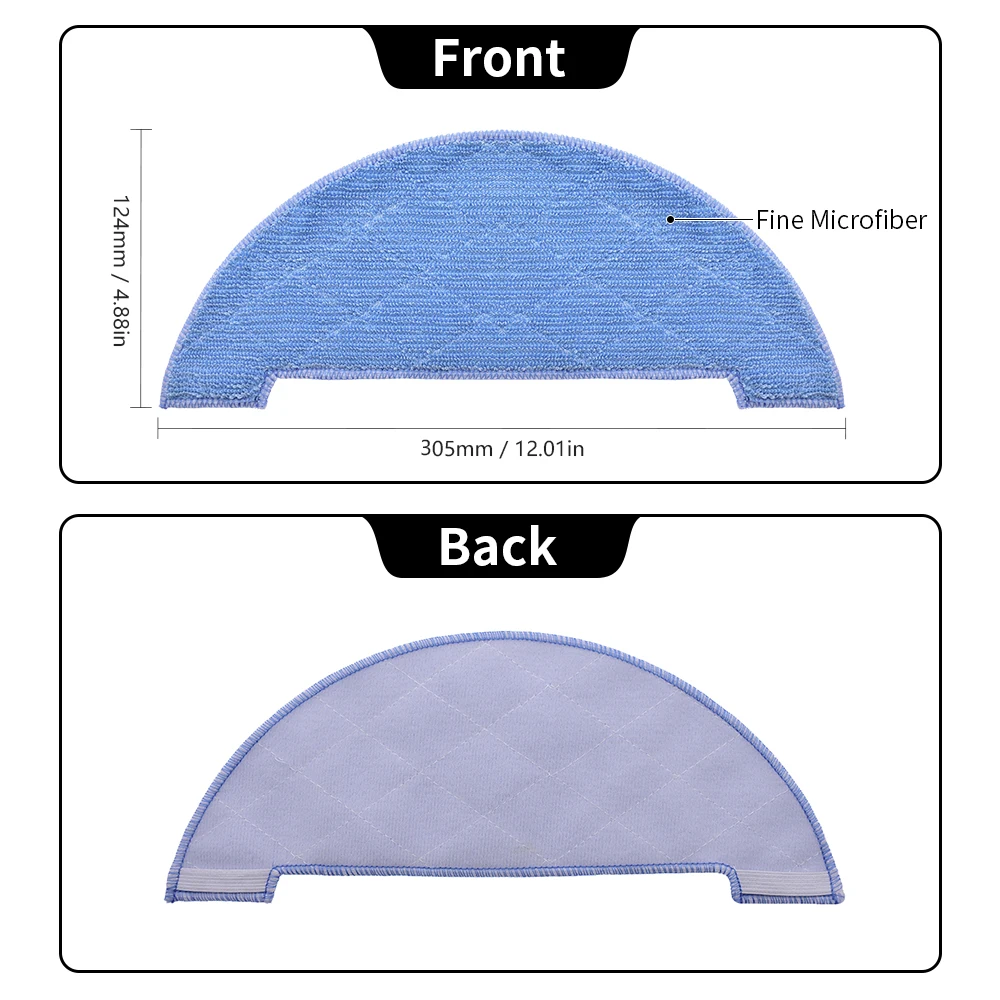 Side Brush Primary Filter Mop Compatible with iLife V8 Plus V8s X750 X800 X785 V80 Max Robot Vacuum Cleaner Replacement Parts