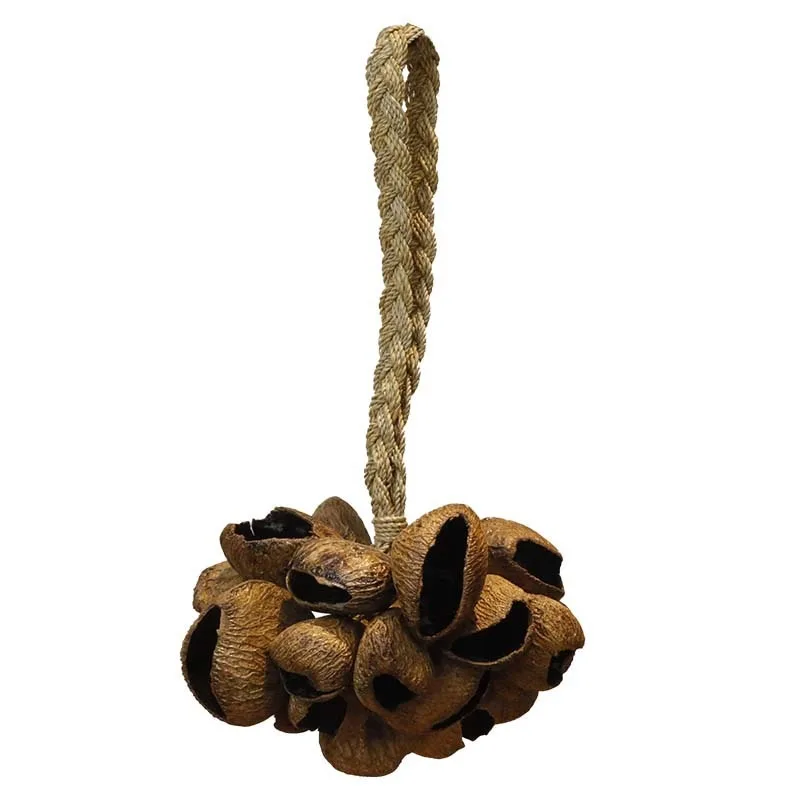 

Nutshell Hand Rattle, Natural Seed Shell Sound, Shuyu Meditation Bell, Stick Hand Bell