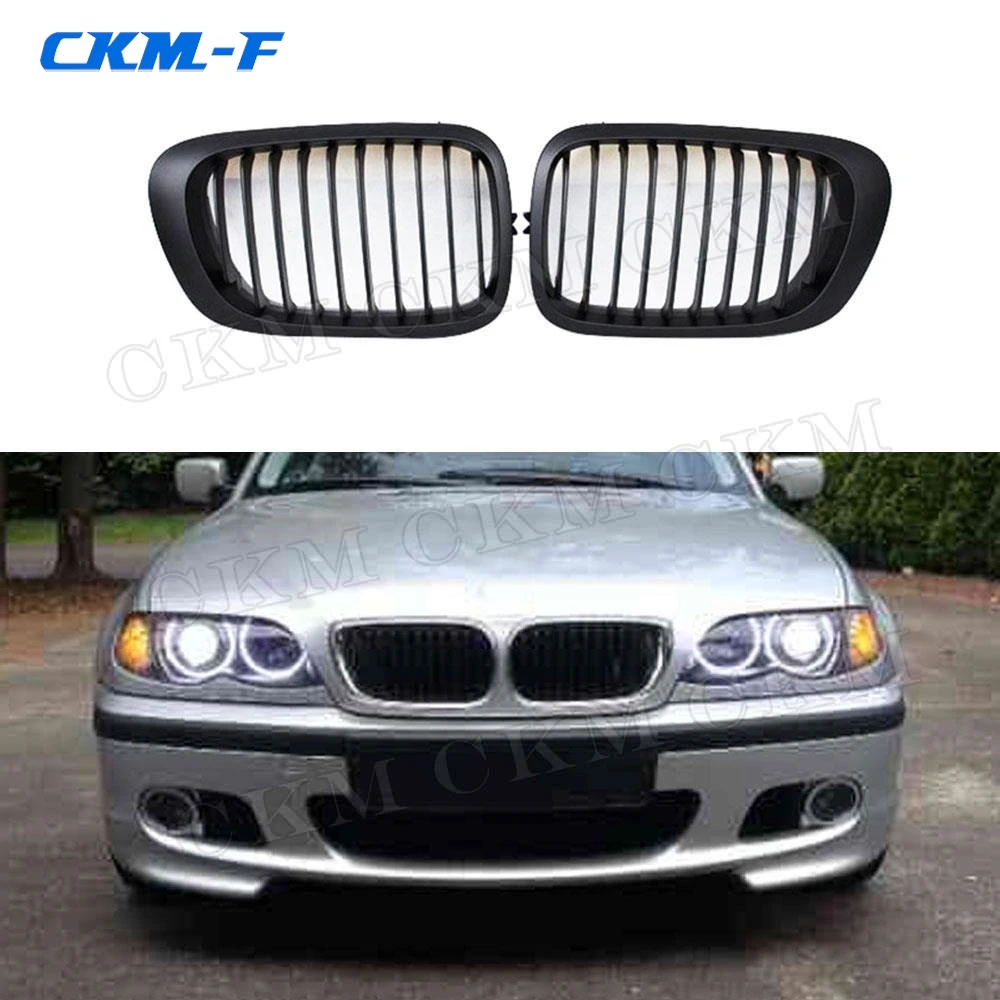 

ABS Front Racing Grills Mesh Grille Frame Covers For BMW 3 Series E46 4 Door 2Door Coupe 318I 320I 325I 1998-2001