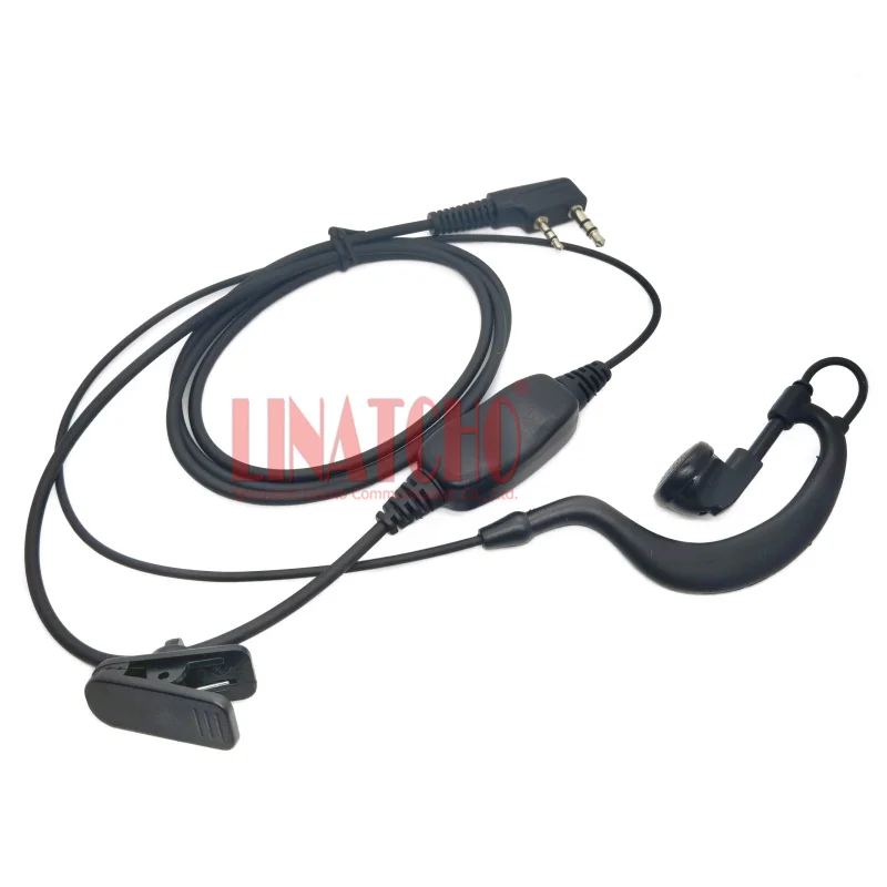 PTT Mic TC268 TC270 TC368 TC366 Two Pins K connector Walkie Talkie Two way Radio Earphone Earpiece