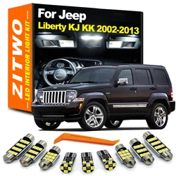 ZITWO Vehicle Indoor Lamp For Jeep Liberty KJ KK 2002- 2008 2009 2010 2011 2012 2013 Car Bulb Accessories LED Interior Light Kit
