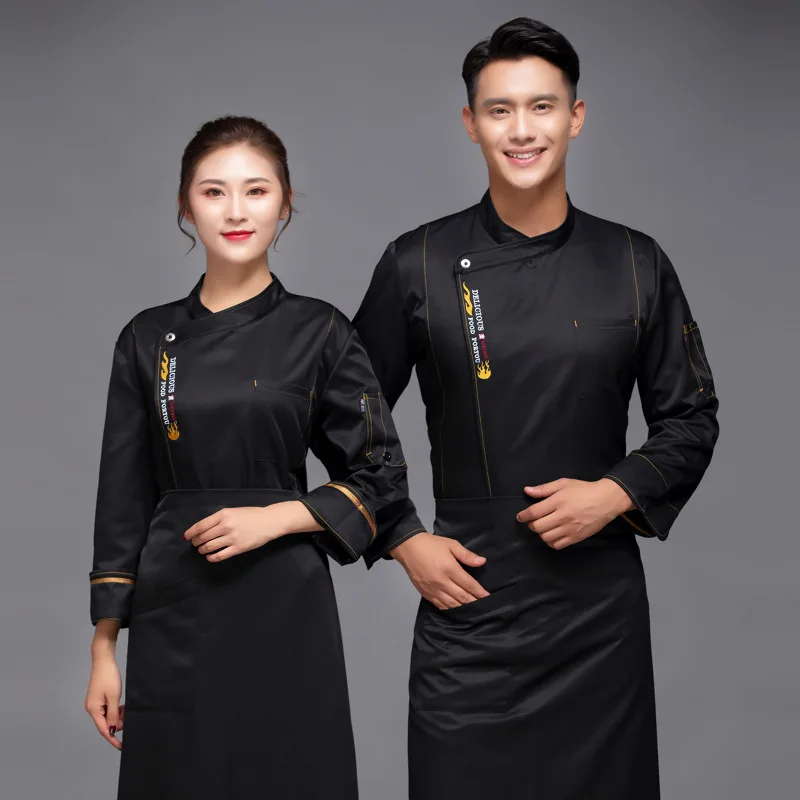 Overalls Long Sleeve Autumn and Winter Hotel Bakery Pastry Work Clothes Summer Baker Dessert Chef