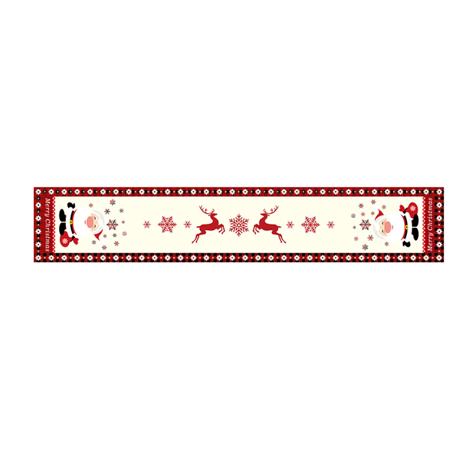 Festive Floral Christmas Table Runner Stylish Addition To Holiday Table Setting Adding Festive Charm And Warmth.