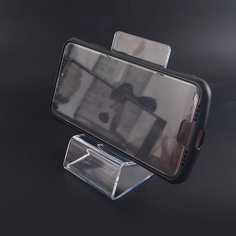 Hot 1PC Plastic Stand Shelf Clear Transparent Window Counter Display Showcase For PSV Game Console Phone Holder Tablet Bracket T