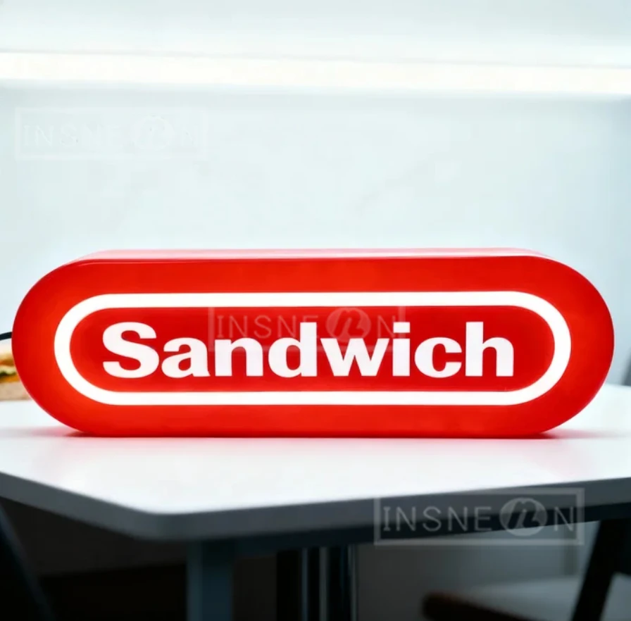 Signage Business Custom Neon Sign Acrylic Signs Light Led Letters Outdoor Metal Logo Wall Bright Advertising Box Personal Design