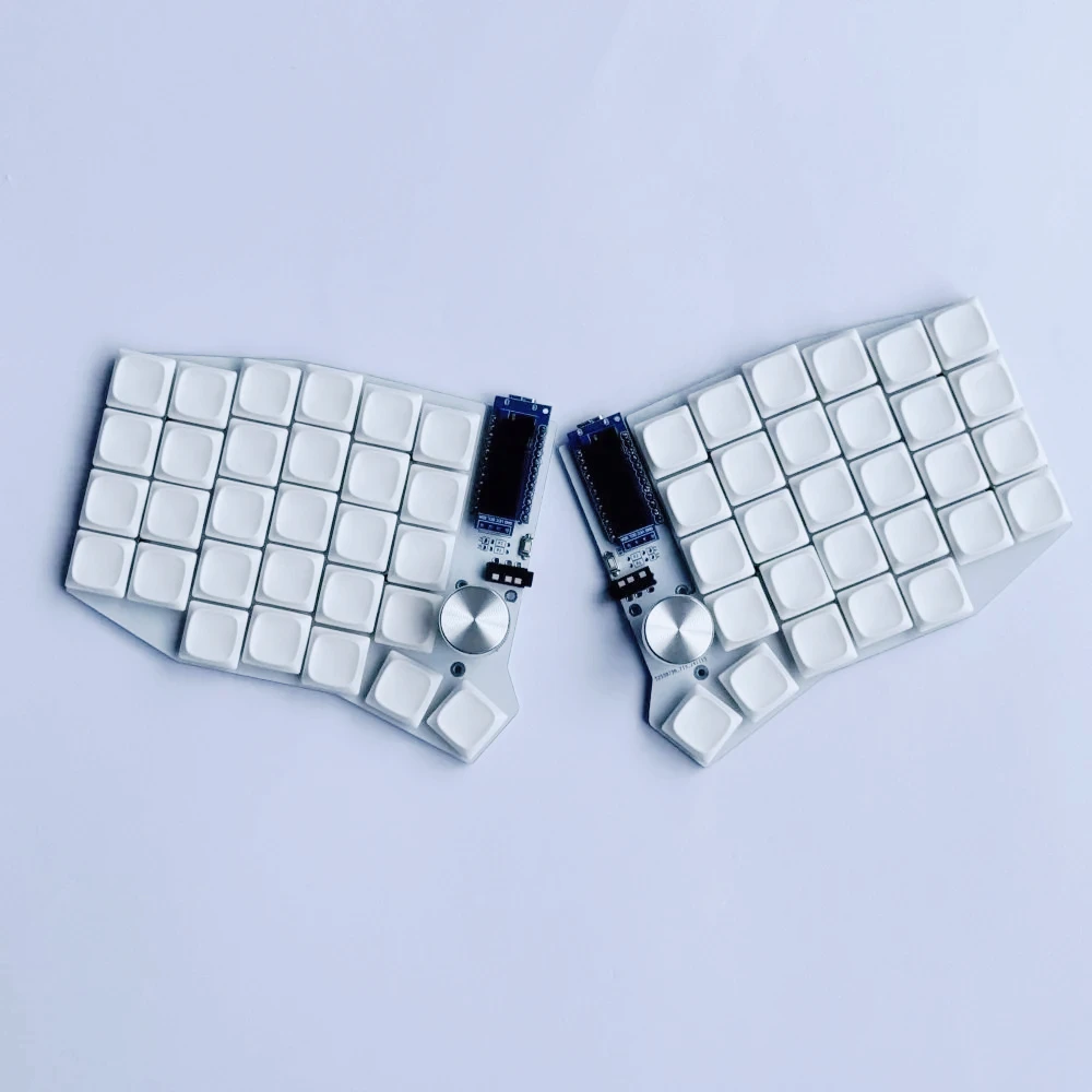 58Keys Sofle choc Split Keyboard Kit Custom Change Key QMK Wired Single-mode RGB Hot Swapp Knob OLED Screen for Gaming Keyboard
