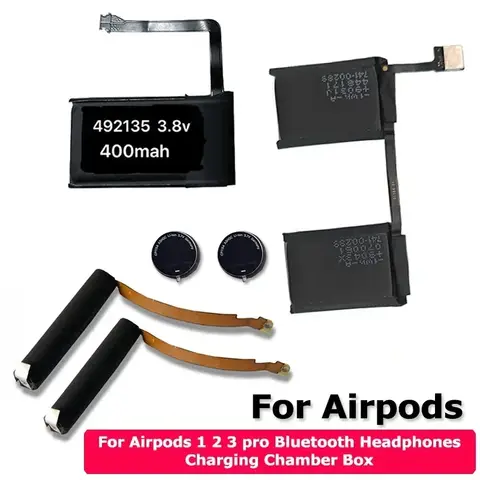 XDOU High Quality Battery For Airpods 1 2 3 Pro2 Headphones Replace Battery Charging Chamber Box