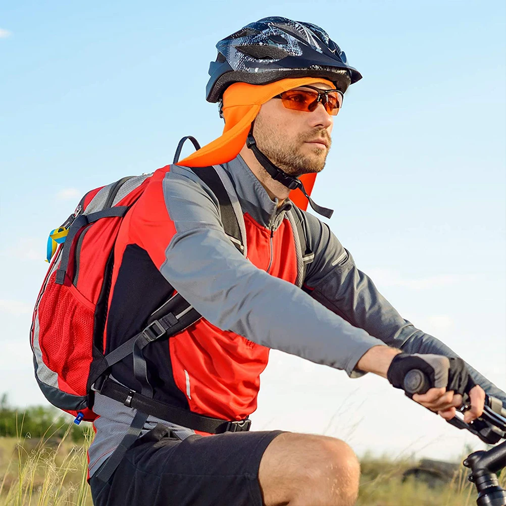 

2pcs Reflective Cycling Hat For Men Cooling Skull Shade Neck Protection Outdoor Sports Hard Hat Liner Breathable Fabric
