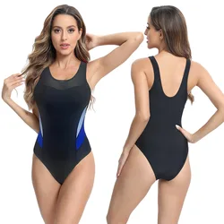 Costumi da bagno sportivi donna estate costume intero donna nero Monokini Biquinis costume da bagno tuta piscina 2024 Surf Beach Wear