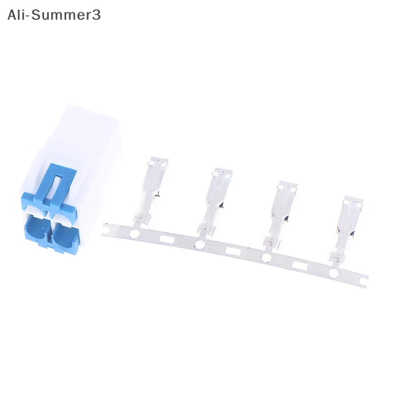 (YY)1 Set New 4-Pin Power Connector Plug For IC-7000 IC-7100 IC-7400 IC-7600 YAESU FT-450 KENWOOD TS-480 Radio DIY Cable Plug