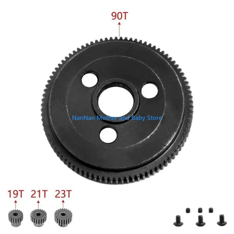 Kim loại 76T 83T 90T Gear Spur với bộ bánh răng 25T/27T