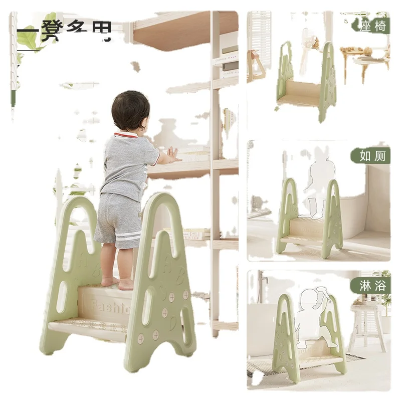 

Yy Face Washing Step Stool Children's Washstand Step Children Toilet Mat Pedal