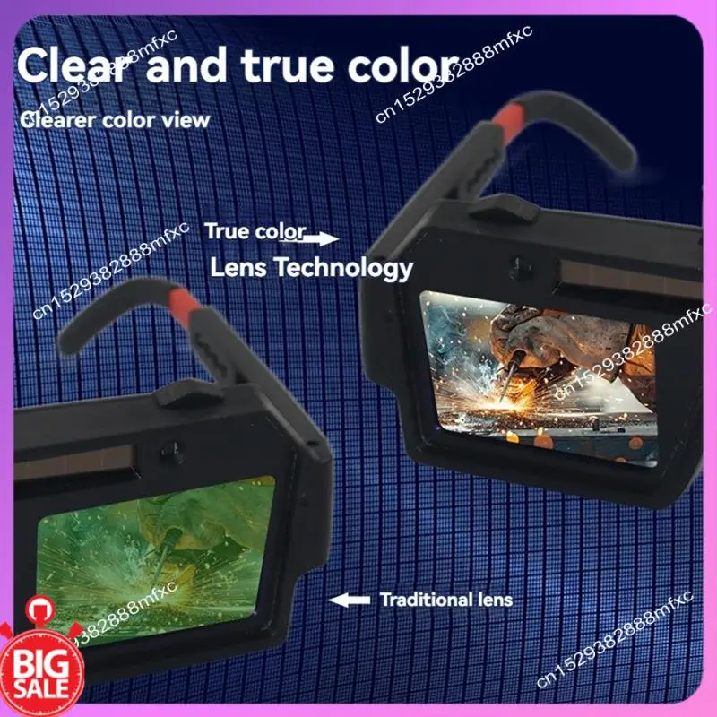 

Большие сварочные очки с автоматическим затемнением и сменными литиевыми батареями, сварочные очки для дуговой плазменной резки TIG MIG