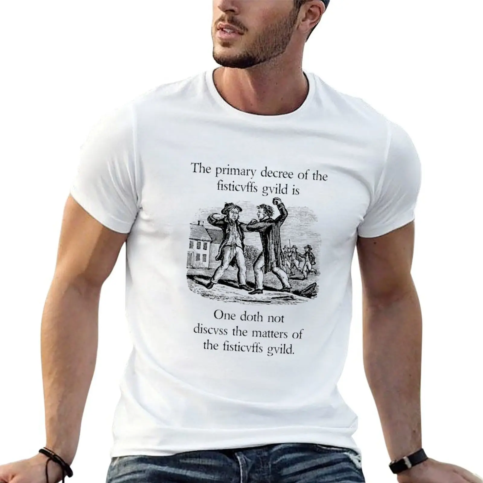 

The fisticuffs guild T-Shirt t shirts with prints t shirts for man graphic vintage T-Shirt