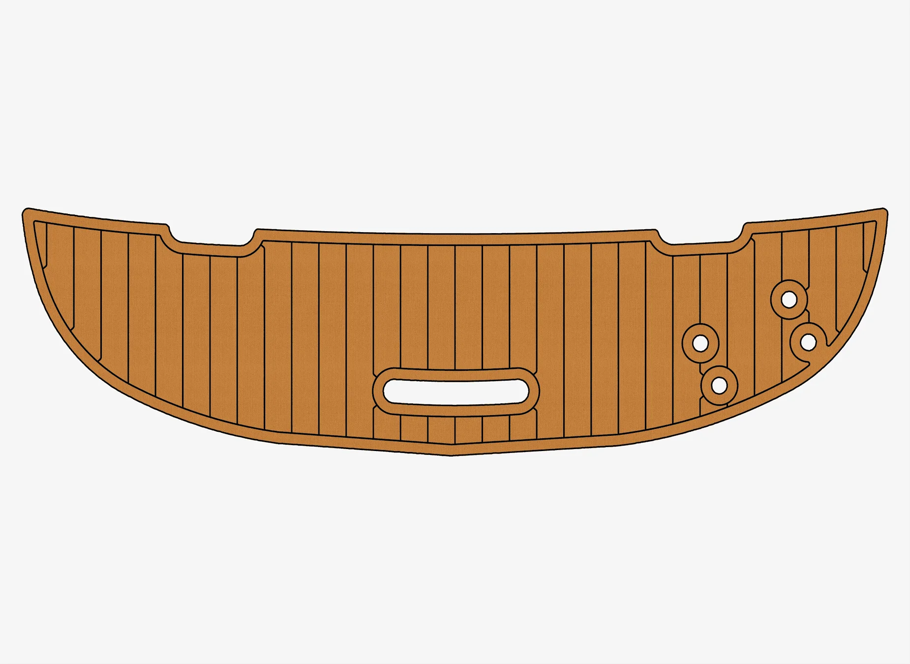 Anti-Skid EVA Faux Teak Self-Adhesive 6mm Boat Decking Pad for 2004-2008 Maxum 2200 SR3 Yacht Cockpit Durable Marine Flooring