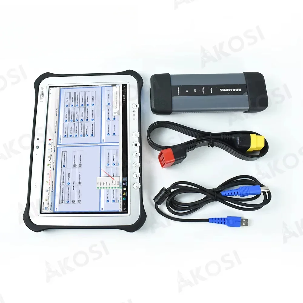 For Sinotruk EOL OBD Diesel Truck Scanner Diagnostic Tool For HOWO A7/T7H/Sitrak/Hohan Diagnostic Tool And FZ G1 Tablet