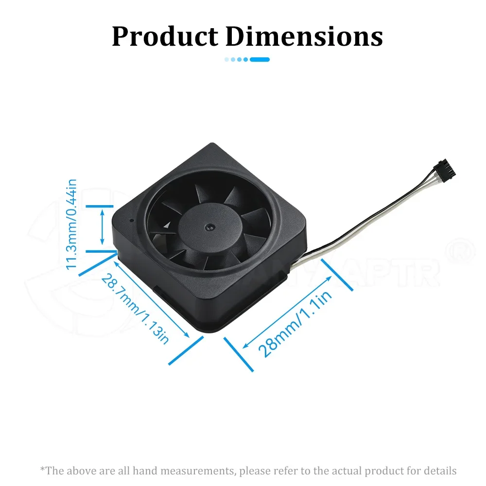 For Bambu Lab X2D Hotend Cooling Fan Left Right Side Fan Assembly 3D Printer Extruder Cooler Parts Reduce Nozzle Blockage