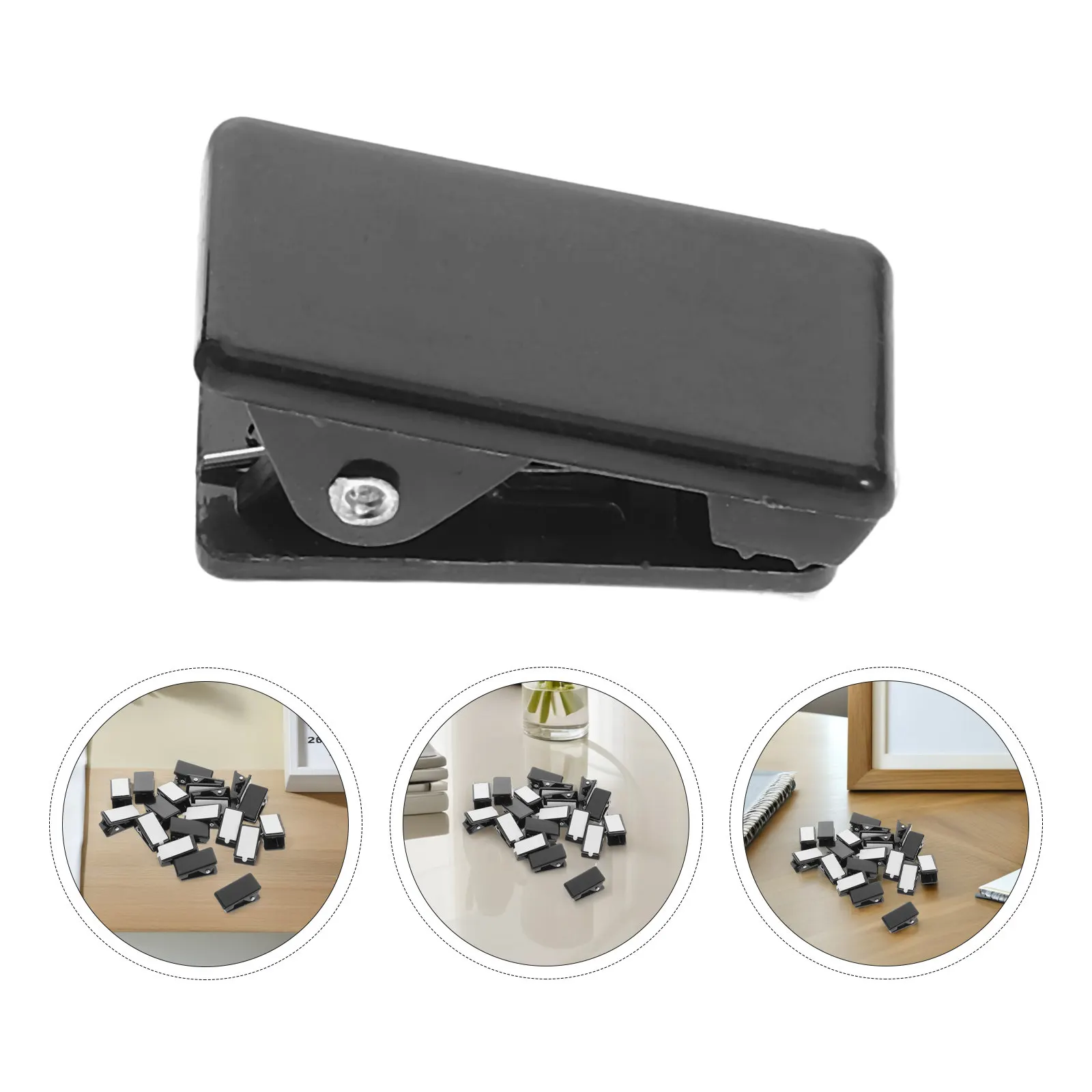 

20Pcs Black Self-Adhesive Mini Wall Clips Adhesive Picture Clips for Photos Posters Office Files Wall Mounting Decor Easy Use
