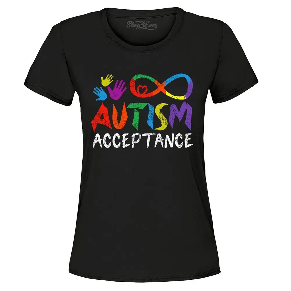 Autism Acceptance Infinity Symbol Women's T-Shirt  Shirtsvintage Luxury High quality brand oversized