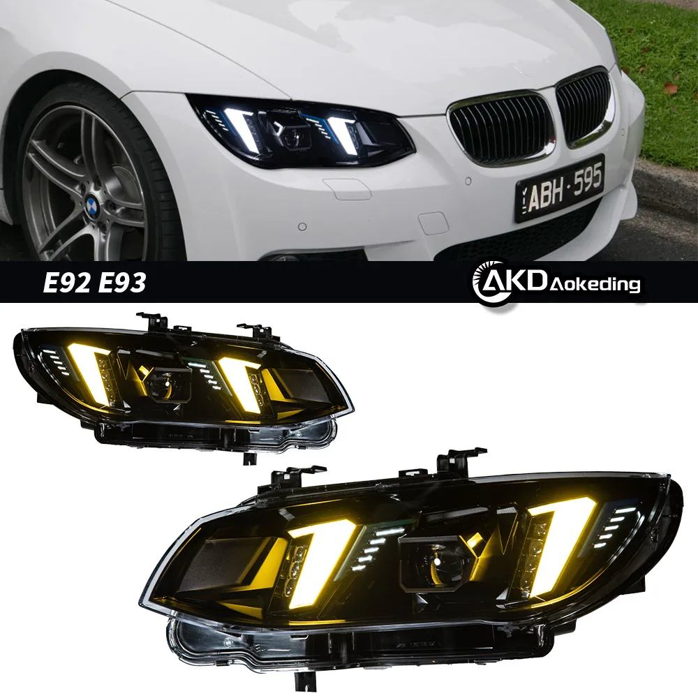 

Headlight Assembly For BMW 3 Series 2011 2012 2013 E92 E93 LCI 328i 325i 335i HID Xenon Lamp Upgraded Front Light
