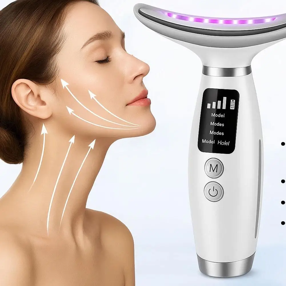 Microstroom Nek Schoonheid Apparaat 3 Massage Modi Gezicht Lifting Verstevigende Massage Nek Schoonheid Instrument Draai Huidverzorging Tool