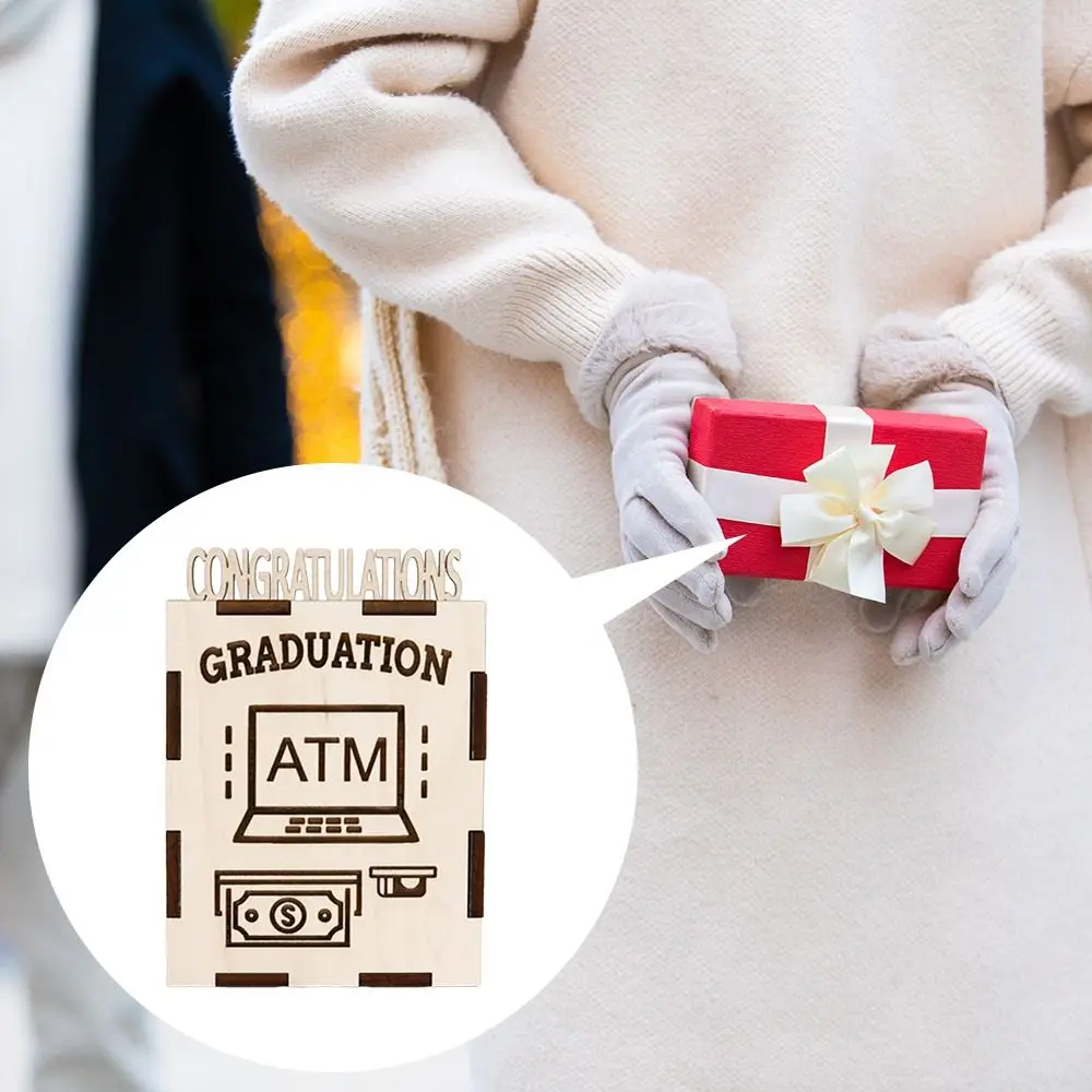 Geschenkbox für Abschlussfeiern, Absolventenfeiern, Geldautomaten-Design, Abschlussfeier, Bargeld, Zeichnen, Geschenkbox, Sparschwein für Abschlussfeiern