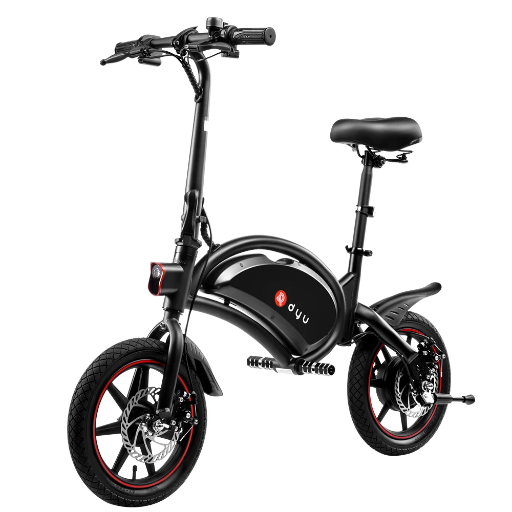 

DYU D3F Mini Electric Bike 250W Folding Electric Bicycle 36V 10AH Lithium Battery 14 inch Assist E Bike for Outdoor