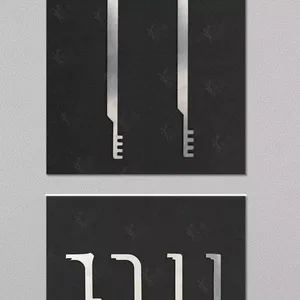 Stainless steel comb, metal teeth lock, fire -fighting set, durable pocket size, emergency tools, 4pcs 11 Main Sales Rescue - №9