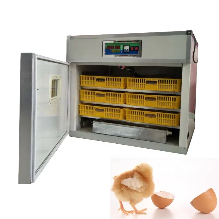 for Fully Automatic 528 Egg Incubator Small Chicken Egg Incubator for Poultry Farm Egg Hatching Machine 0.8*0.6*1.38m