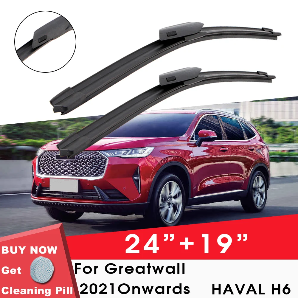 Car Wiper Front Window Windshield Rubber Silicon Gel Refill Wiper For Greatwall HAVAL H6 2021 Onwards 24\