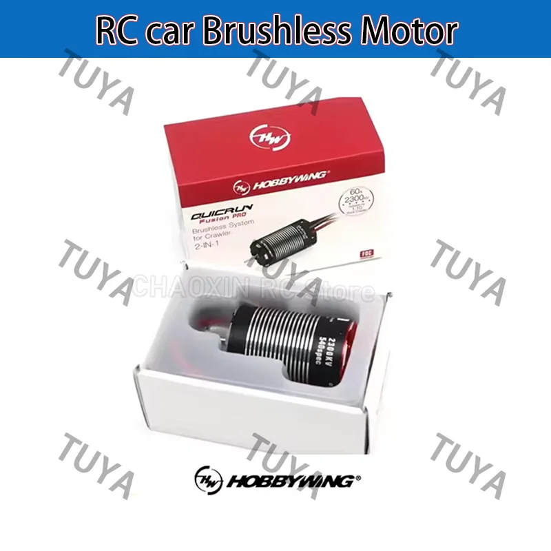 

RC Car Motor Fusion Pro 2-in-1 Combo Brushless Motor 2300KV – Cool Running, Waterproof for RC Crawler/Buggy Cars Part