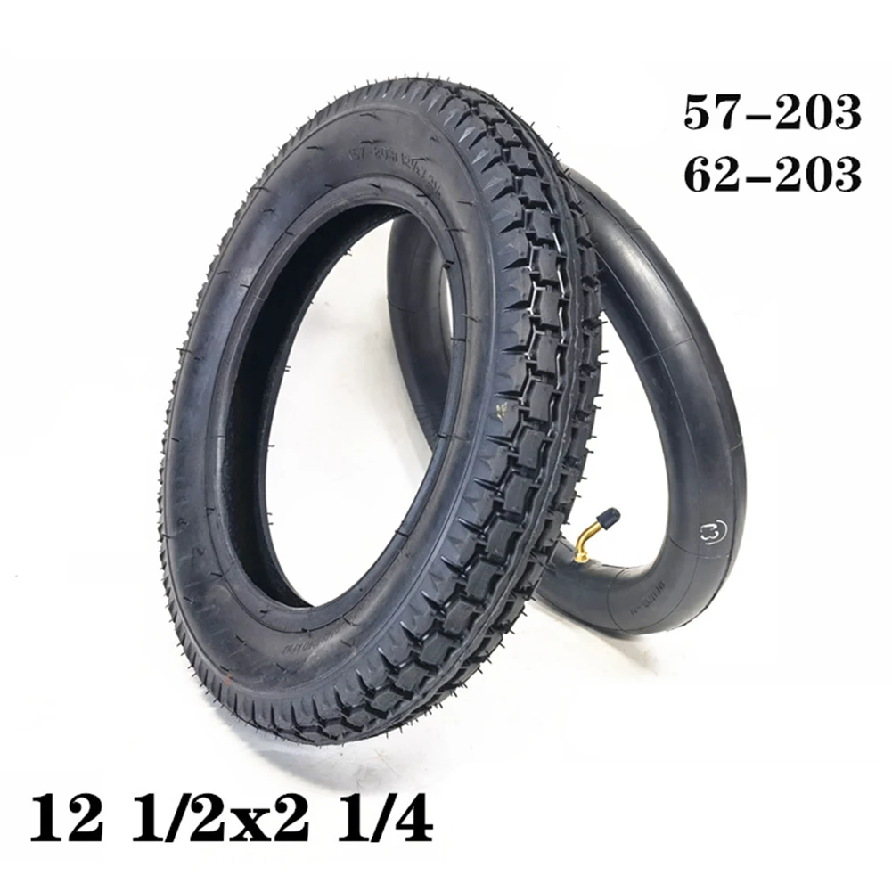 12 Inch Inner Tube&Tyre 12 1/2x2 1/4(62-203) For E-Bike Scooter 12.5x2.50 Tire Rubber Inner/outer Tire Cycling Accessories