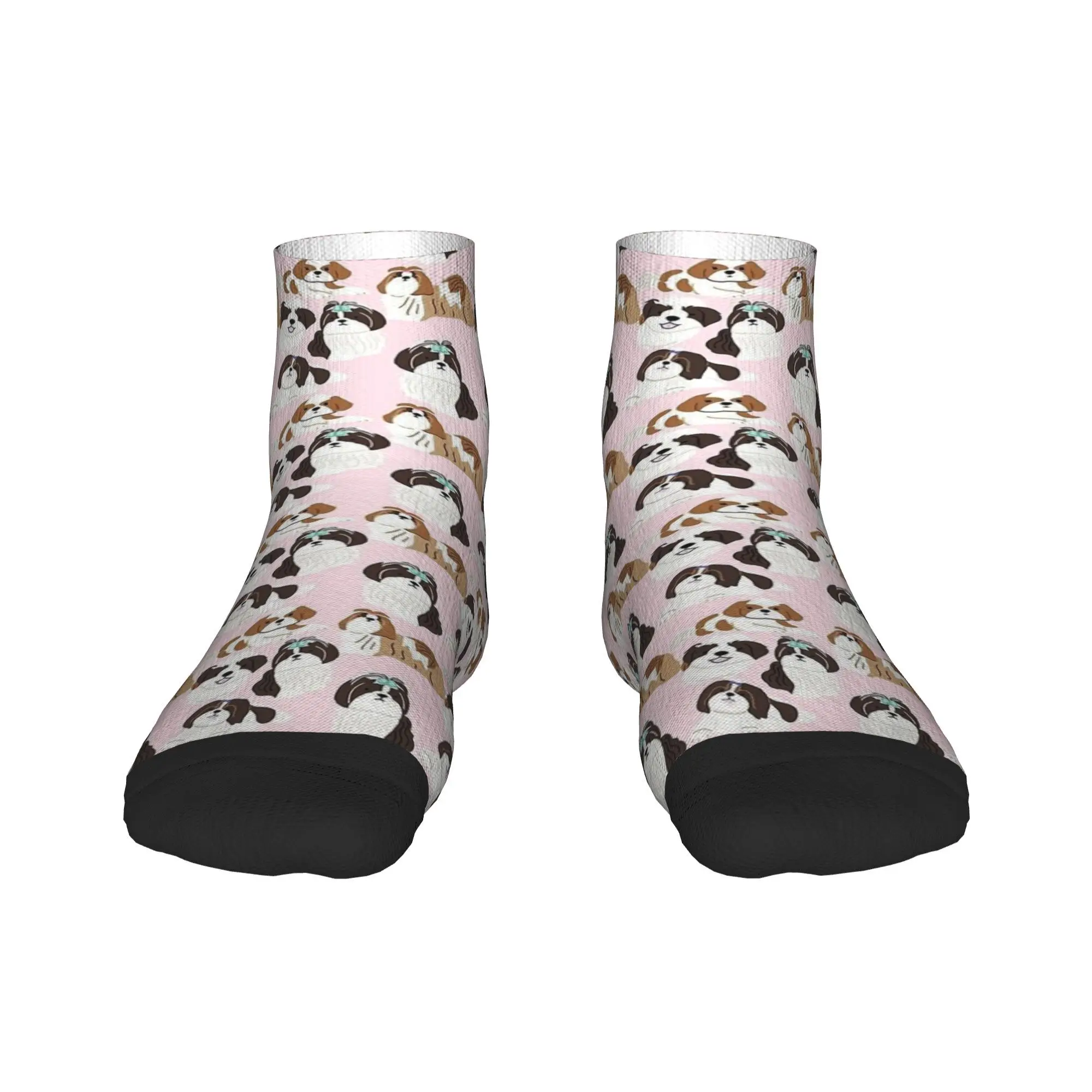 

Shih tzu dog pattern Socks Harajuku Super Soft Stockings All Season Socks Accessories for Unisex Gifts
