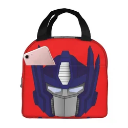 Optimus Prime Thermal Insulated Lunch Bags Reusable Insulated bag Large Tote Lunch Box College Boy Girl