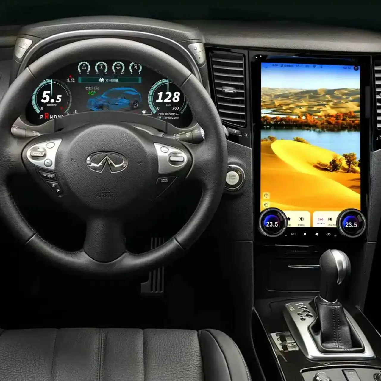 LCD Linux Meter For Infinity Q70 QX70 FX35 FX25 2013-2016 Car Multimedia Instrument Dashboard Display Head Unit