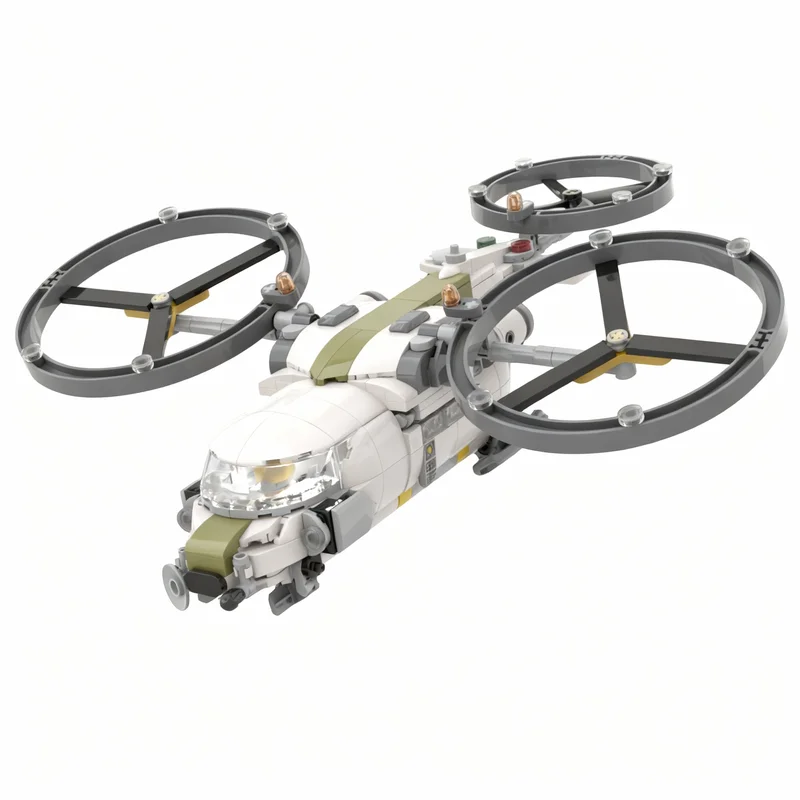 465pcs MOC Icons Cormorant Rotocopter Default Configuration Model Building Blocks Christmas Gifts Architecture Toys Brick Idea