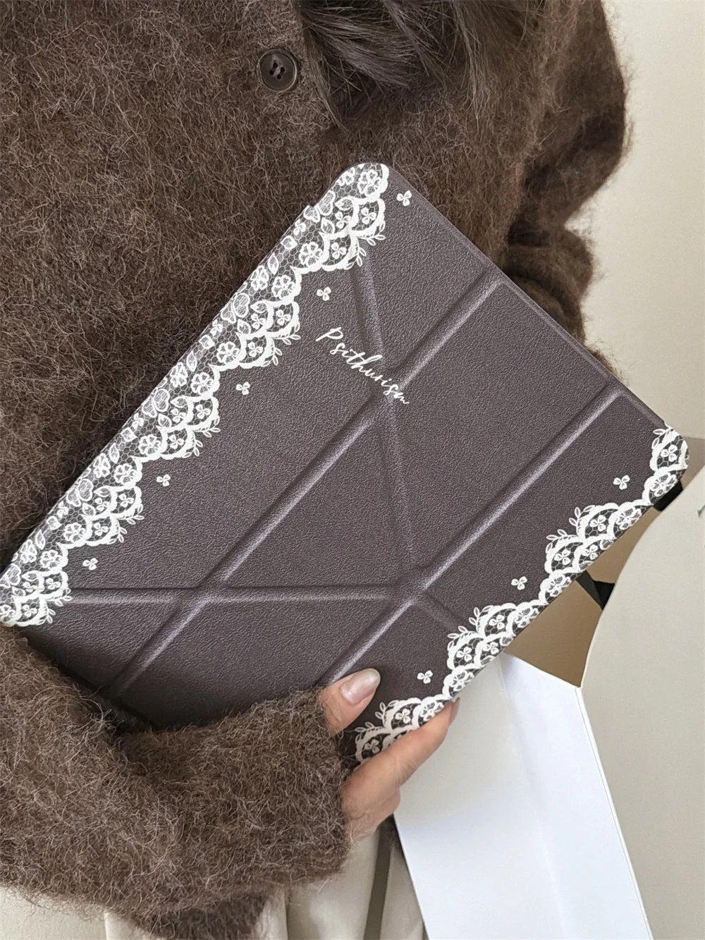 Moda pizzo pulito per iPad Pro 2024 11 13 pollici Air 4 5 6 7 11 pollici iPad 7 8 9 10.2 iPad 10th 11th Air 3 10.5 iPad 5 6 mini custodia