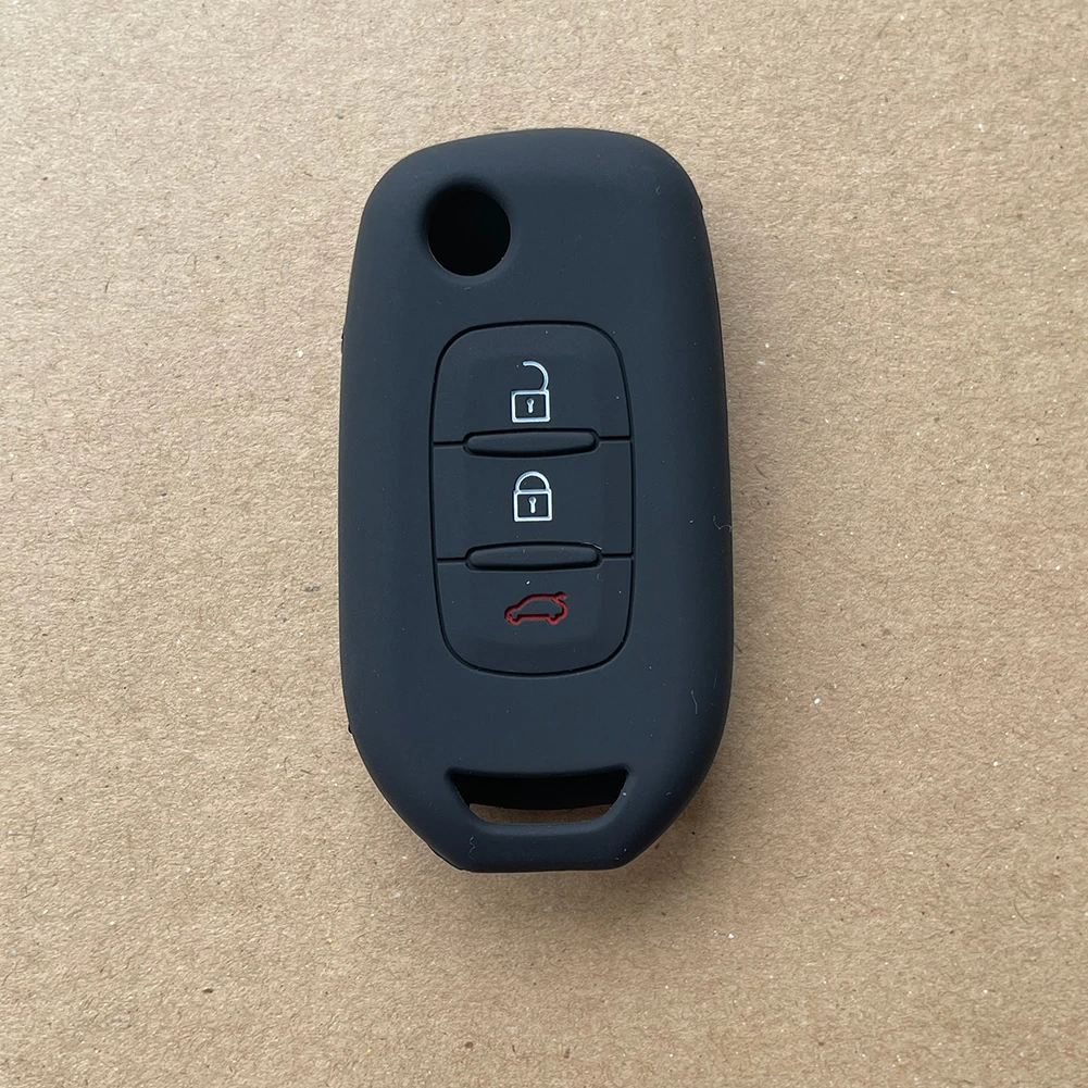 New Silicone Car Key Cover Case Holder for Renault Duster Megane Duster Sandero Kangdoo Captur Twingo 3 buttons car key Skin