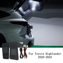 Luz superior para maletero de coche, lámparas de Camping, portón trasero, Maleta, luces de equipaje para Toyota Highlander Crown Kluger 2022-2023, accesorios