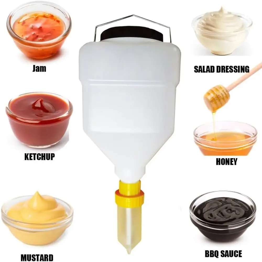 Enduring Plastic Sauce Squeezer Hanging Design Portable Salad Dressing Bottle Refillable Squeeze Bottle For Coffee