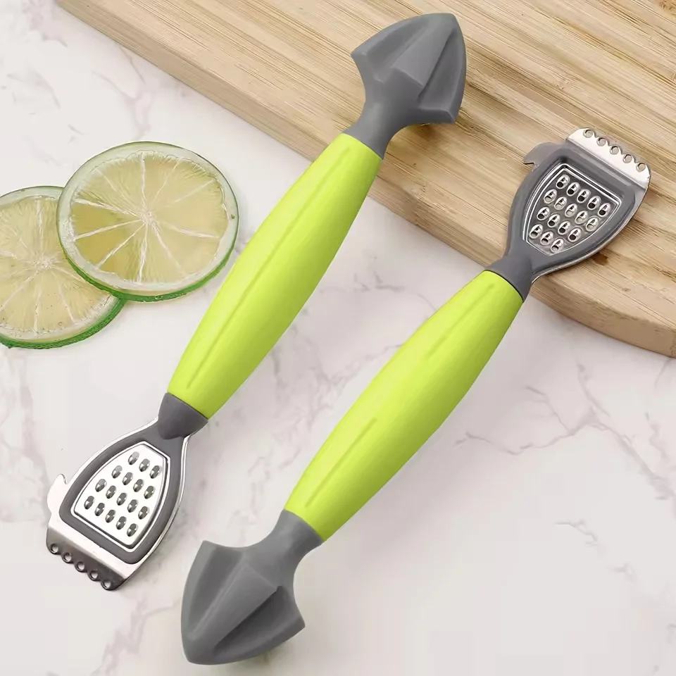 Lemon Peeler Grater Kitchen Lemon Zester Soft Handle Citrus Squeezer Multifunction Fruit Reamer Cheese Grater Kitchen Bar Tools