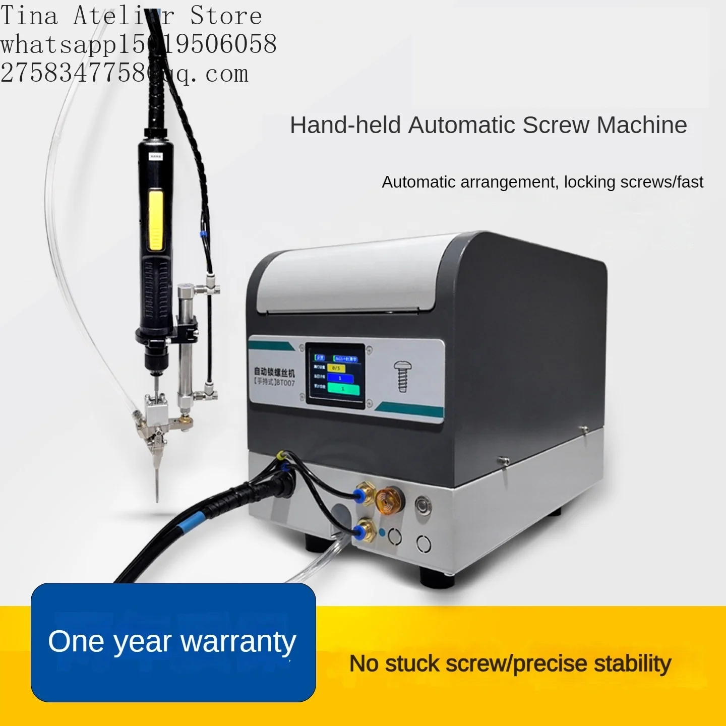 BT007 Handheld Screw Fastening Machine Touch Screen Control Data Recording Leakage Detection