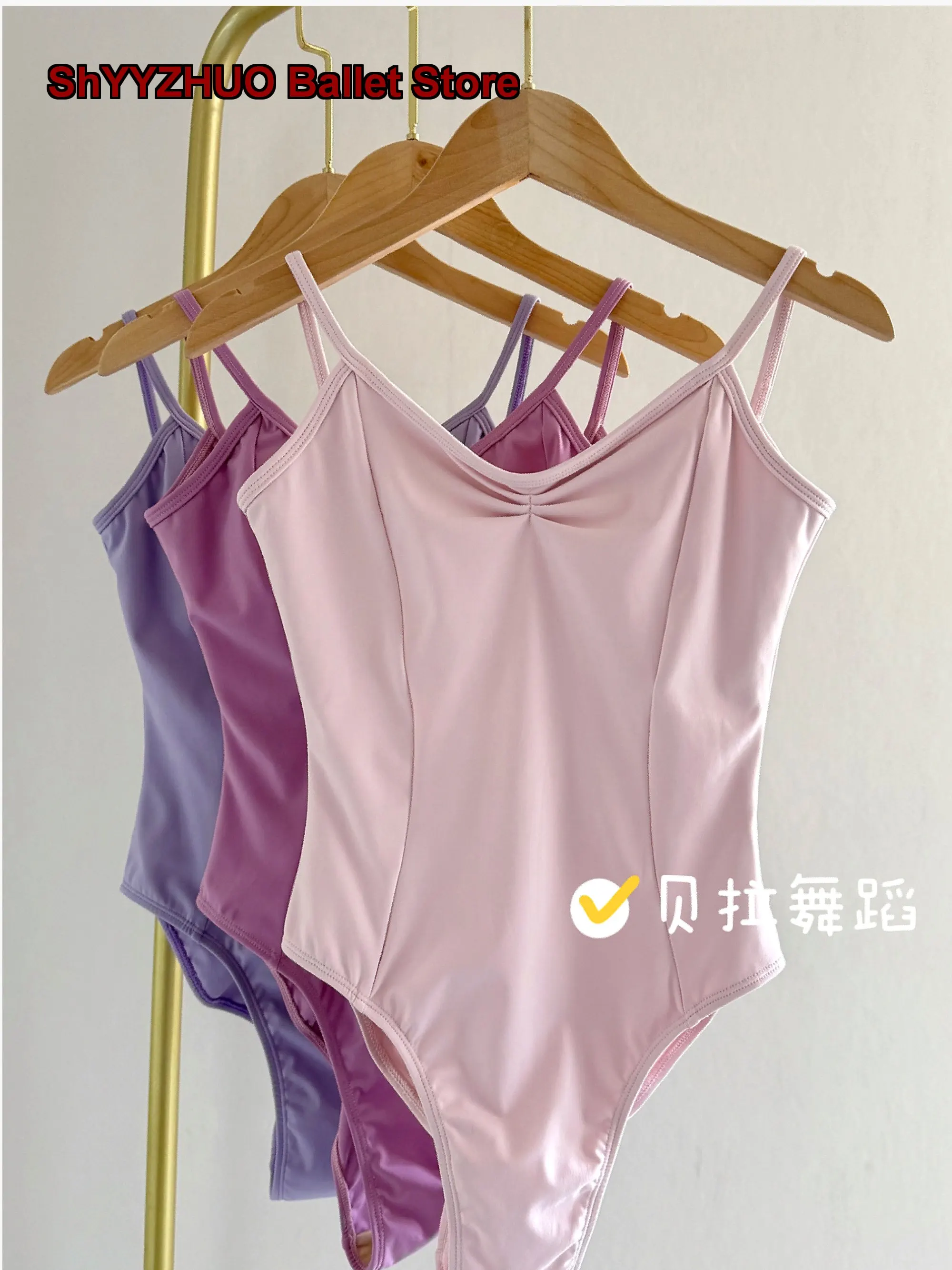women's-adult-ballet-leotard-art-exam-dance-leotard-gymnastics-high-cut-bare-back-spaghetti-strap-one-piece-dress-basic-training