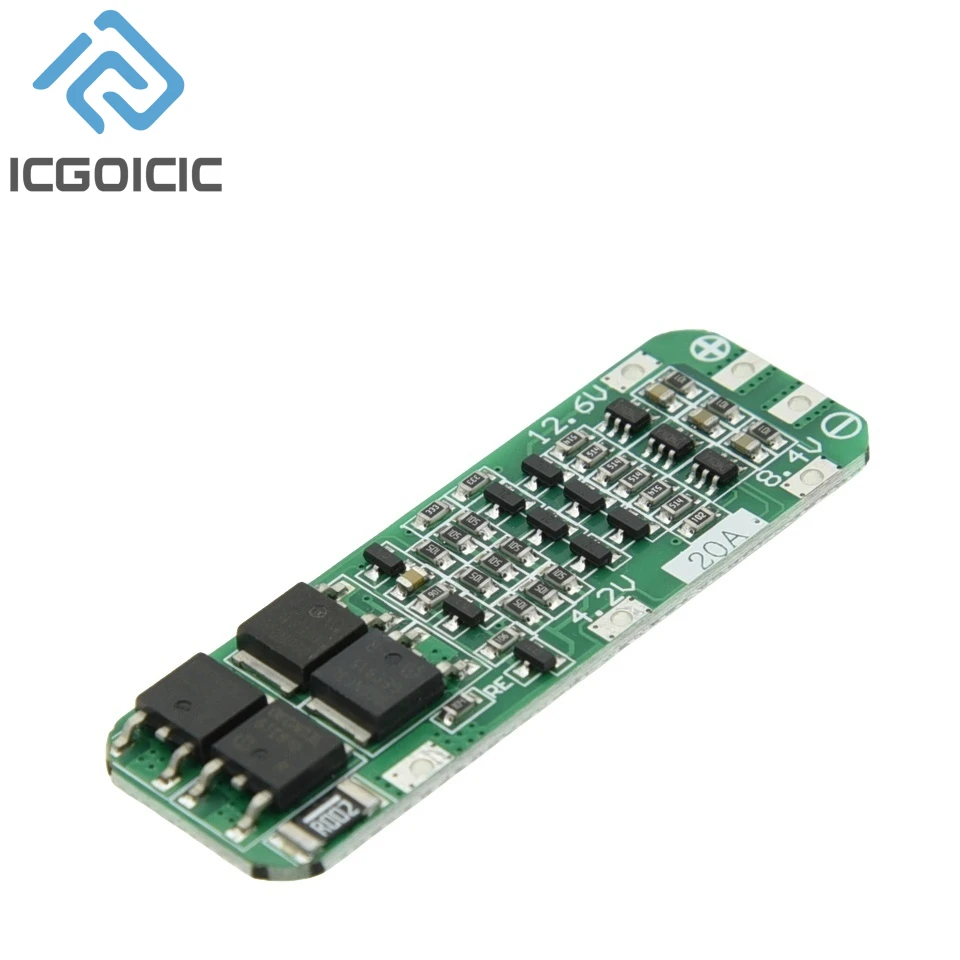 Carte de protection du chargeur de batterie au lithium 18650, technologie de protection de charge cellulaire, 3S, 20A, Eddie ion, PCB, BMS, 11.1V,