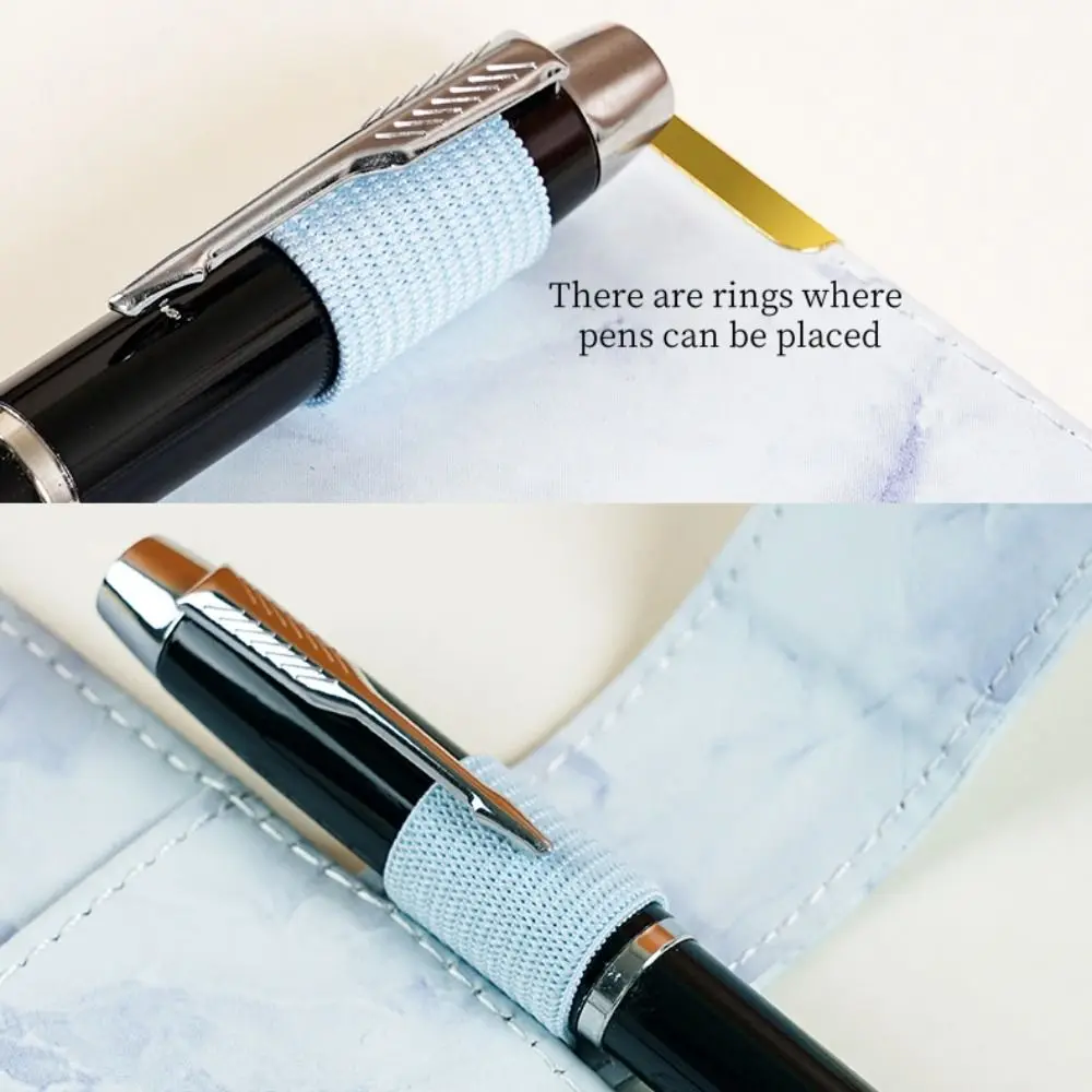 Progetto Marmorizzazione Raccoglitore per risparmio di denaro Porta carte PU Risparmio Sfide Libro Impermeabile Durevole Notebook per risparmiare denaro Risparmia denaro