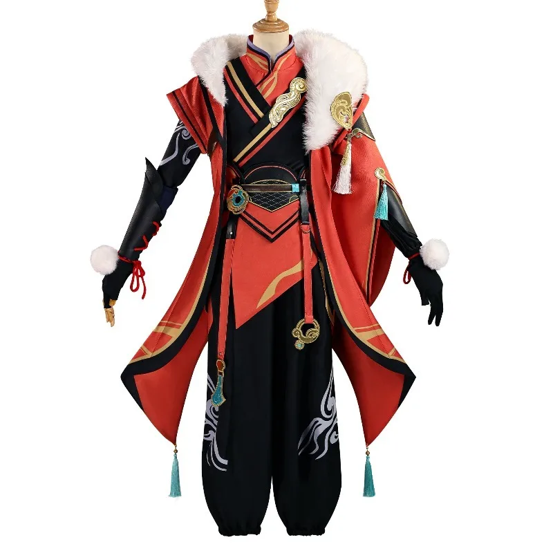 王の栄光 孫策 コスプレ - 靖山無武戦士コスチューム - 本格的なディテールを備えた男性用フルアニメロールプレイ衣装