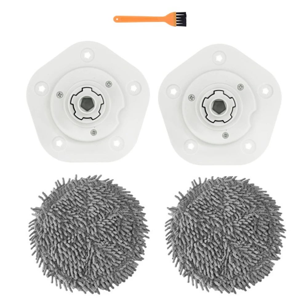 A58E-5PCS Suku Cadang Pengganti untuk XiaoMi Mijia Pro STYTJ06ZHM Robot Penyedot Debu Dapat Dilepas Tempat Kain Pel Sikat Pembersih