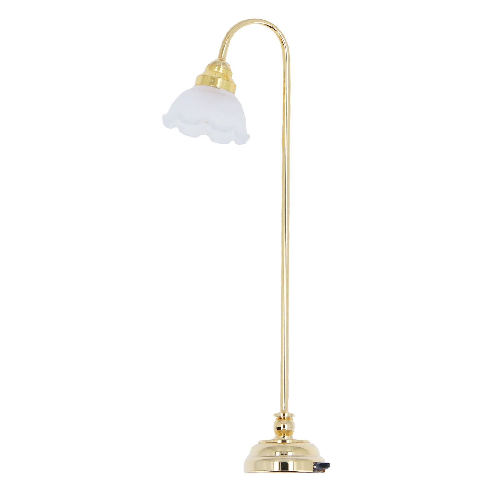 Miniatuur poppenhuis vloerlamp 1/12 schaal miniatuurmeubilair voor poppenhuisaccessoires