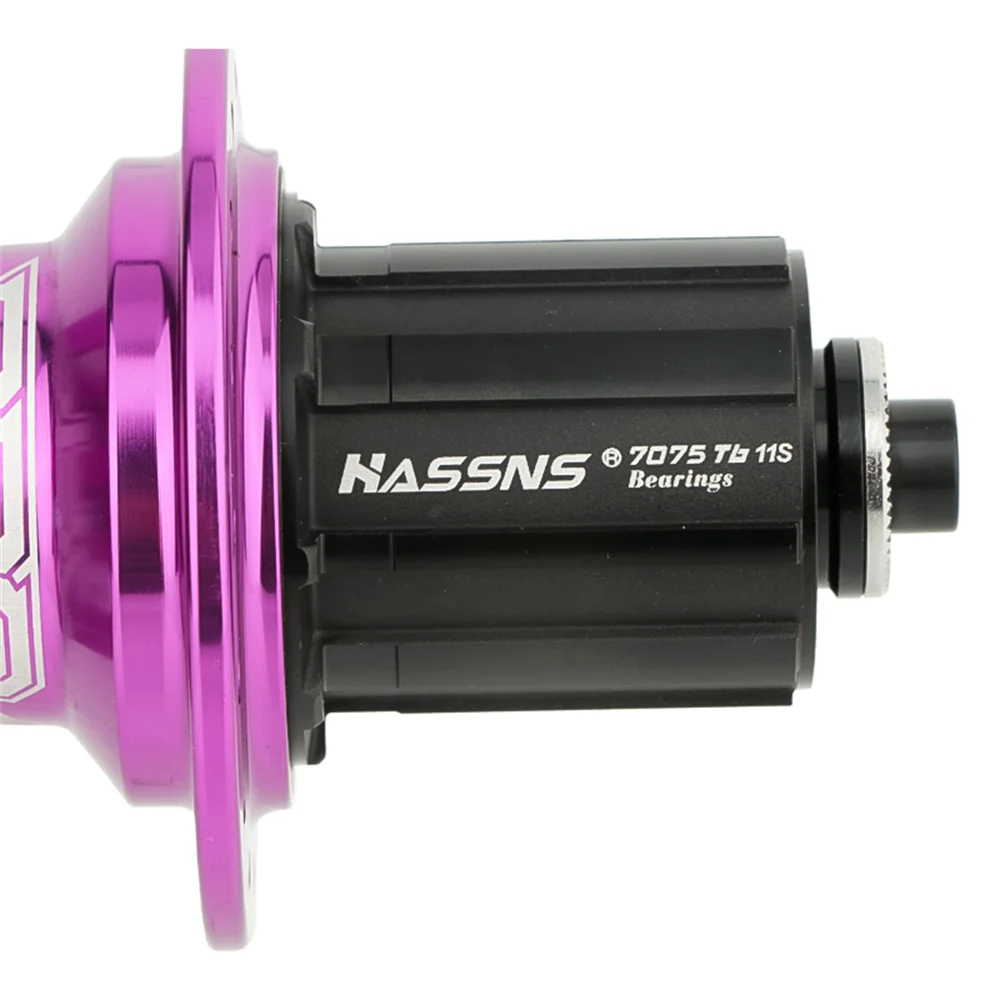 HASSNS PRO7 دراجة جبلية Freehub 32H من خلال المحور 12x142 متوافق مع HG XD MS J-Bend محور عجلات محكمة الغلق جزء الدراجة