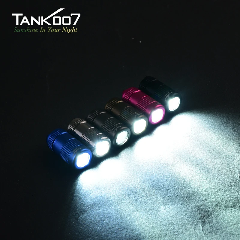 TANK007 Ultra Small LED Flashlight Waterproof High Power Light 100LM Portable Mini Flashlights for Emergency Camping Outdoor E15